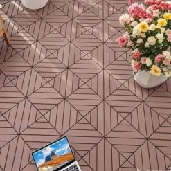 44 Pack Patio Deck Tiles,12"x12" Plastic Interlocking Deck Tiles, Outdoor And Indoor Patio Decking Tiles For Poolside Balcony Backyard -Outdoor Living Gardens GUEST 85524189 0c4d 462f 9f91 b7a0c175ff6f