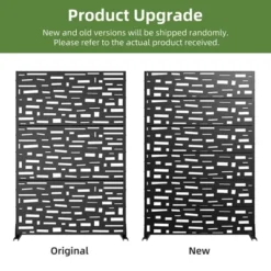 1-Piece 46.8 In. W X 71.37 In. H Wide Edged Black Galvanized Sheet Screen Outdoor Metal Screen Decorative Art Panel (6-Piece Assembly) 10 1-Piece 46.8 In. W X 71.37 In. H Wide Edged Black Galvanized Sheet Screen Outdoor Metal Screen Decorative Art Panel (6-Piece Assembly) -Outdoor Living Gardens GUEST 86d6a4de a6b1 4113 8fe5 961681cacdb7