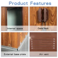 6ft X 6ft Outdoor Metal Storage Shed With Metal Foundation ,With Window -Outdoor Living Gardens GUEST 875b836c a768 46f7 965c 541f75bc3f33