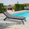 2PCS Set Outdoor Lounge Chair Cushion Replacement Patio Funiture Seat Cushion Chaise Lounge Cushion-BLACK-WHITE 1 2PCS Set Outdoor Lounge Chair Cushion Replacement Patio Funiture Seat Cushion Chaise Lounge Cushion-BLACK-WHITE -Outdoor Living Gardens GUEST 8bd38be9 804b 41a0 bbfd c5257a892371