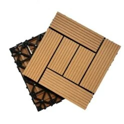 Wood Plastic Composite Deck Tiles Set Of 20pcs, Composite Decking Resist Rust, Patio Flooring Outdoor Waterproof -Outdoor Living Gardens GUEST 8d704add 263f 417d 9523 90ea36a49f9e