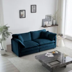 Deep-Seat 2-Seat Sofa: Modern Fabric, 4 Plush Pillows 9 Deep-Seat 2-Seat Sofa: Modern Fabric, 4 Plush Pillows -Outdoor Living Gardens GUEST 8e16fe08 1980 4af5 abc8 6fe479a57d96
