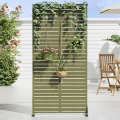 Classic Rectangular Galvanized Sheet Screen With Blinds, Outdoor Partition Garden Screen -Outdoor Living Gardens GUEST 8f88f547 93be 4bfe 9594 38e8f7e390e7