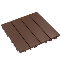 76-Pack 11.42"x11.42" Plastic Interlocking Deck Tiles - 68.80 Sq.Ft Outdoor Plastic Flooring, Super Durable, Waterproof -Outdoor Living Gardens GUEST 8fad9b1c dde4 4308 8673 900f089dd2c2