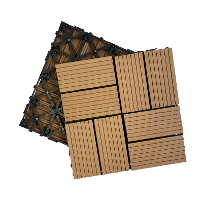 Wood Plastic Composite Deck Tiles Set Of 20pcs, Composite Decking Resist Rust,DIY Interlocking Decking Tiles, Floor Tile,Durable, 12x12in Dark Grey 10 Wood Plastic Composite Deck Tiles Set Of 20pcs, Composite Decking Resist Rust,DIY Interlocking Decking Tiles, Floor Tile,Durable, 12x12in Dark Grey - Image 8