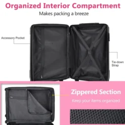 28 Inch Pink Hardshell Luggage Lightweight Durable ABS Suitcases With Double Wheels Expandable Checked 12 28 Inch Pink Hardshell Luggage Lightweight Durable ABS Suitcases With Double Wheels Expandable Checked -Outdoor Living Gardens GUEST 90ccb875 ba65 4ce8 8481 f8643fdf998c 1