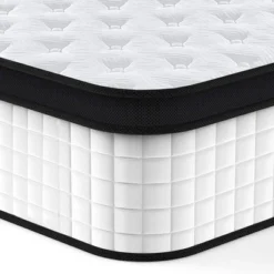 Twin Size 12 Inch 7-Zoned Cool Memory Foam Individual Pocket Spring Hybrid Mattress