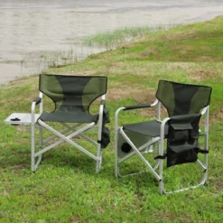 2-Pack Padded Folding Chairs With Side Tables, Ideal For Camping And Outdoors -Outdoor Living Gardens GUEST 941c71a1 0c63 4e3b a683 2a474d4f7b36