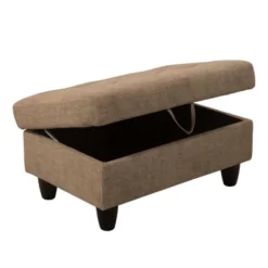 Discover Ultimate Comfort With Our Brown Fabric L-Shaped Sectional Sofa �C Complete With Chaise Lounge And Storage Ottoman -Outdoor Living Gardens GUEST 9611fe41 3e7b 4332 b1e1 1e8524daf5a7