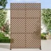 Brown Parallel Line Galvanized Sheet Screen, Outdoor Privacy Screen -Outdoor Living Gardens GUEST 977d1182 21fc 417e b688 291f8826981b