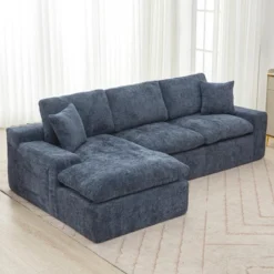Cloud Sectional Sofa 107.9" Upholstered Sofa Couch With Double-layer Cushion And Side Pockets 25 Cloud Sectional Sofa 107.9" Upholstered Sofa Couch With Double-layer Cushion And Side Pockets -Outdoor Living Gardens GUEST 9d465e44 b63c 4040 8afb b27c308bae4d