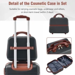 Hardshell Luggage Sets 4 Pieces 20"+24"+28" Luggages And Cosmetic Case Spinner Suitcase With TSA Lock Lightweight -Outdoor Living Gardens GUEST 9d655c53 4f1b 4971 9c23 ed09b7fadcb5 1