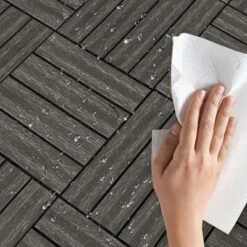 Wood Plastic Composite Deck Tiles Set Of 20pcs, DIY Interlocking Decking Tiles, Floor Tile, Durable 12 Wood Plastic Composite Deck Tiles Set Of 20pcs, DIY Interlocking Decking Tiles, Floor Tile, Durable -Outdoor Living Gardens GUEST a0303b0d 490a 4add a7e6 878cc56e00b2