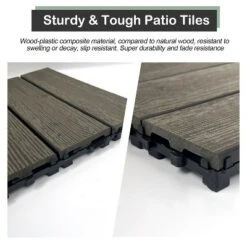 Wood Plastic Composite Deck Tiles Set Of 20pcs, DIY Interlocking Decking Tiles, Floor Tile, Durable 14 Wood Plastic Composite Deck Tiles Set Of 20pcs, DIY Interlocking Decking Tiles, Floor Tile, Durable -Outdoor Living Gardens GUEST a2df1ca0 a9b1 4fde ae7f 8d65f3f7d74c