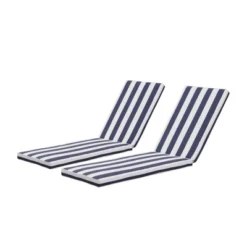 2PCS Set Outdoor Lounge Chair Cushion Replacement Patio Funiture Seat Cushion Chaise Lounge Cushion -Outdoor Living Gardens GUEST a48e4a08 659e 42db 971f 5d654d92221f