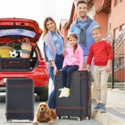 Hardshell Luggage Sets 3 Pieces 20"+24" Luggages And Cosmetic Case Spinner Suitcase With TSA Lock Lightweight,White -Outdoor Living Gardens GUEST a7b960a0 380f 469a 9a20 0da9ad6e767c