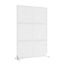 47-inches W X 72-inches H White Galvanized Sheet Screen Outdoor And Lndoor Divider For Balcony Patio Garden Room Divider ( Parallel 01) 12 47-inches W X 72-inches H White Galvanized Sheet Screen Outdoor And Lndoor Divider For Balcony Patio Garden Room Divider ( Parallel 01) -Outdoor Living Gardens GUEST a805f140 b7d4 4de1 bb4e ce770907c6a6