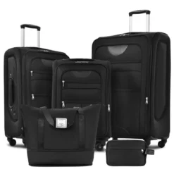 Softside Luggage Expandable 3 Piece Set Suitcase With Duffel Bag Upright Spinner Softshell Lightweight Luggage Travel Set -Outdoor Living Gardens GUEST a823dce3 3607 440b aa64 2e522bed9532