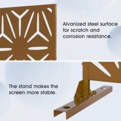 47-inches W X 72-inches H White Galvanized Sheet Screen Outdoor And Lndoor Divider For Balcony Patio Garden Room Divider (Star 01) 14 47-inches W X 72-inches H White Galvanized Sheet Screen Outdoor And Lndoor Divider For Balcony Patio Garden Room Divider (Star 01) -Outdoor Living Gardens GUEST a8a0a98b 0e83 4c36 9368 2f40985312bc