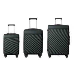 3-Piece ABS Hardshell Luggage Set, Suitcases With Spinner Wheels And TSA Lock (20", 24", 28"), Grey -Outdoor Living Gardens GUEST a921d0fe 1e29 4e0c a416 691275600fdd