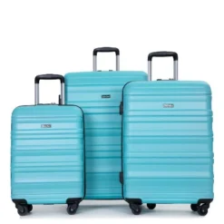 Expandable 3 Piece Luggage Sets PC Lightweight & Durable Suitcase With Two Hooks, Spinner Wheels, TSA Lock, (21/25/29) Peach -Outdoor Living Gardens GUEST ac097692 100e 4698 98b4 d488fa811b31