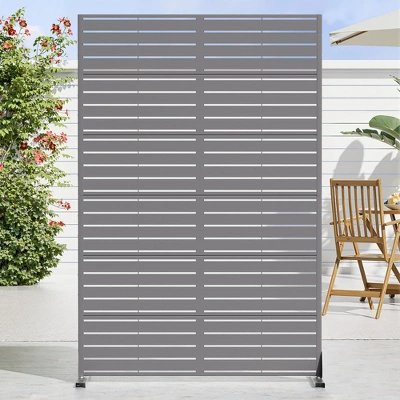 Classic Rectangular Green Galvanized Sheet Screen With Blinds, Outdoor Partition Garden Screen 3 Classic Rectangular Green Galvanized Sheet Screen With Blinds, Outdoor Partition Garden Screen