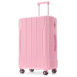 24 Inch Pink Hardshell Luggage Lightweight Durable ABS Suitcases With Double Wheels Expandable Checked -Outdoor Living Gardens GUEST adcc454e cf31 479d b867 df35ba99349a