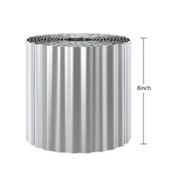 8x120" Galvanized Metal Garden Edging - Lawn & Flower Bed Border - Easy Install Corrugated Design -Outdoor Living Gardens GUEST af91782c 5eb0 40f0 9033 33deed1cce4a