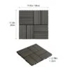 Wood Plastic Composite Deck Tiles Set Of 20pcs, Composite Decking Resist Rust，DIY Interlocking Decking Tiles, Floor Tile,Durable, 12x12in Dark Grey -Outdoor Living Gardens GUEST b23c83e6 2e84 4d5d a9f7 43468f26ac2c