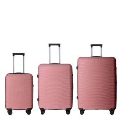 3-Piece Luggage Set(20", 24", 28"), Hardside Suitcases With Four Spinner Wheels And Scratch-Resistant Finish , Blue -Outdoor Living Gardens GUEST b2bfc146 ff01 4ef7 8658 a6f8bb2814e1