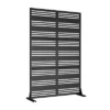 47-inches W X 72-inches H Black Galvanized Sheet Screen Outdoor And Lndoor Divider For Balcony Patio Garden Room Divider (Shutter-B) -Outdoor Living Gardens GUEST b47c22f9 6e65 453d a8bc 1ca8b07fd36a