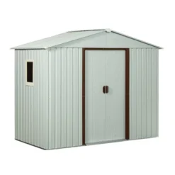 6ft X 5ft Outdoor Metal Storage Shed With Window And Metal Foundation ,White 14 6ft X 5ft Outdoor Metal Storage Shed With Window And Metal Foundation ,White -Outdoor Living Gardens GUEST b4e48b22 04a1 4d23 9da8 473efd79cd44