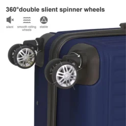 3-Piece Premium ABS Luggage Set (20", 24", 28"), Suitcases With Multi-Position Handle, Silent Spinner Wheels, And TSA-Approved Lock, Blue 14 3-Piece Premium ABS Luggage Set (20", 24", 28"), Suitcases With Multi-Position Handle, Silent Spinner Wheels, And TSA-Approved Lock, Blue -Outdoor Living Gardens GUEST b5454861 ef3b 4d36 a414 0444706a4fb3