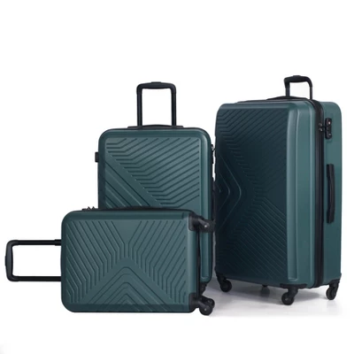 3 Piece Luggage Sets ABS Lightweight Suitcase With Two Hooks, Spinner Wheels, TSA Lock, (20/24/28) Blue 15 3 Piece Luggage Sets ABS Lightweight Suitcase With Two Hooks, Spinner Wheels, TSA Lock, (20/24/28) Blue - Image 13
