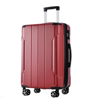 24 Inch Red Hardshell Luggage Lightweight Durable ABS Suitcases With Double Wheels Expandable Checked 11 24 Inch Red Hardshell Luggage Lightweight Durable ABS Suitcases With Double Wheels Expandable Checked - Image 9