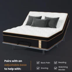 10" King Plush Hybrid Mattresses With Independently Encased Coils And Gel Memory Foam Fiberglass-Free -Outdoor Living Gardens GUEST bb6ef467 4300 4164 9044 b0aca8e7109c