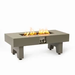 Gray 42 Inch Iron Fire Pit Table For Patio Backyard Deck Outdoor Fireplaces Stove -Outdoor Living Gardens GUEST bcdd4019 c11c 4285 8c3f 84e662c02225