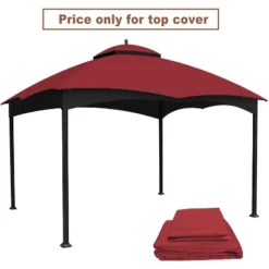 Replacement Canopy Top For Lowe's Allen Roth Heavy Duty Gazebo Roof Gazebo Top With Air Vent 10X12 Gazebo CoverReplacement Top Only (Brown) -Outdoor Living Gardens GUEST c1b6d4e9 c363 4a0e bd7e 39107dbdbab5