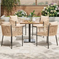 2-Piece Outdoor Dining Set - Rattan Wicker Patio Chairs With Cushions, Perfect For Garden, Deck, Backyard, And Poolside 11 2-Piece Outdoor Dining Set - Rattan Wicker Patio Chairs With Cushions, Perfect For Garden, Deck, Backyard, And Poolside -Outdoor Living Gardens GUEST c729d5c1 9c63 462a b34a 79e904ec75a6