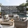1-Piece 46.8in.W X 71.37in.H Black Metal Outdoor Privacy Screen Garden Screen Decorative Art Panel 1 1-Piece 46.8in.W X 71.37in.H Black Metal Outdoor Privacy Screen Garden Screen Decorative Art Panel -Outdoor Living Gardens GUEST c9d379a7 9d9d 4fd5 b12e 839a936f933f