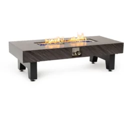 Gray 42 Inch Iron Fire Pit Table Wood Fire Pit For Patio Backyard Deck Outdoor Fireplaces Stove -Outdoor Living Gardens GUEST c9e8d772 a364 4462 a0f1 0a3ff6383931