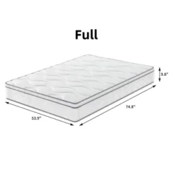10 Inch Hybrid Full Size Mattress - Gel Memory Foam, Pocket Coils, Breathable, Durable, Mattress In A Box -Outdoor Living Gardens GUEST caacfe66 ab41 4994 972a 4a5c3c6e2a61
