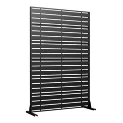 47-inches W X 72-inches H Black Galvanized Sheet Screen Outdoor And Lndoor Divider For Balcony Patio Garden Room Divider (Type 4) -Outdoor Living Gardens GUEST cc966064 838c 4433 98ba cb087e9f2b1b