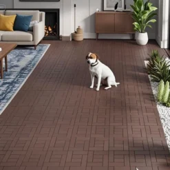 ZZ Style 12" Patio Deck Tiles, 44 Pcs DIY Module Interlocking Decking Tiles Floor Tile Outdoor And Indoor -Outdoor Living Gardens GUEST d31d25dc e692 4797 acb0 d65d32c6c430