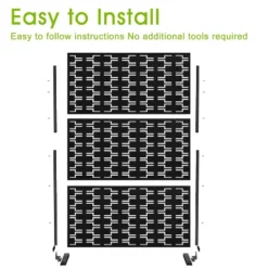 47-inches W X 72-inches H Black Galvanized Sheet Screen Outdoor And Lndoor Divider For Balcony Patio Garden Room Divider (Brick) -Outdoor Living Gardens GUEST d7ff4b47 e49f 42bd 945b 0fde740859db