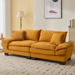 Stylish Corduroy Deep Seat Sofa: Loveseat Size With Pillows And Sleeper Function 17 Stylish Corduroy Deep Seat Sofa: Loveseat Size With Pillows And Sleeper Function -Outdoor Living Gardens GUEST dc91c065 0a92 4bab b79d 0bc53b096bad