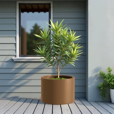 Corten Steel Raised Garden Bed Kit – 15.5" Dia. X 20" H. – Pre-Rusted Planter – Perfect For Outdoor Gardening 6 Corten Steel Raised Garden Bed Kit – 15.5" Dia. X 20" H. – Pre-Rusted Planter – Perfect For Outdoor Gardening - Image 4