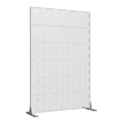 1-Piece 46.8 In.W X 71.37 In.H White Outdoor Metal Screen Decorative Art Panel (6-piece Assembly) -Outdoor Living Gardens GUEST ded2914f d4fc 4aa8 a93b c20354a1e4d9