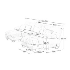 Luxury Modular Sectional Sofa Couch - Oversized U Shaped Cloud Couch For Living Room,Deep Seat Sofa Couch With 2 Ottomans 7 Luxury Modular Sectional Sofa Couch - Oversized U Shaped Cloud Couch For Living Room,Deep Seat Sofa Couch With 2 Ottomans -Outdoor Living Gardens GUEST e8eac04c 3463 41c9 b3bf 3aa909741872