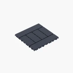 H Style 12" Patio Deck Tiles, DIY Interlocking, Easy & Quick Install. 44pcs DARK GRAY For Porch, Poolside, Balcony, Backyard. -Outdoor Living Gardens GUEST eac87b39 05c3 41ff 9b11 2be917d3482b